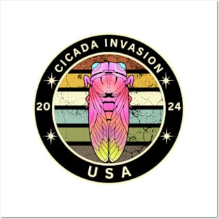 cicada invasion  fest 2024  map usa Posters and Art